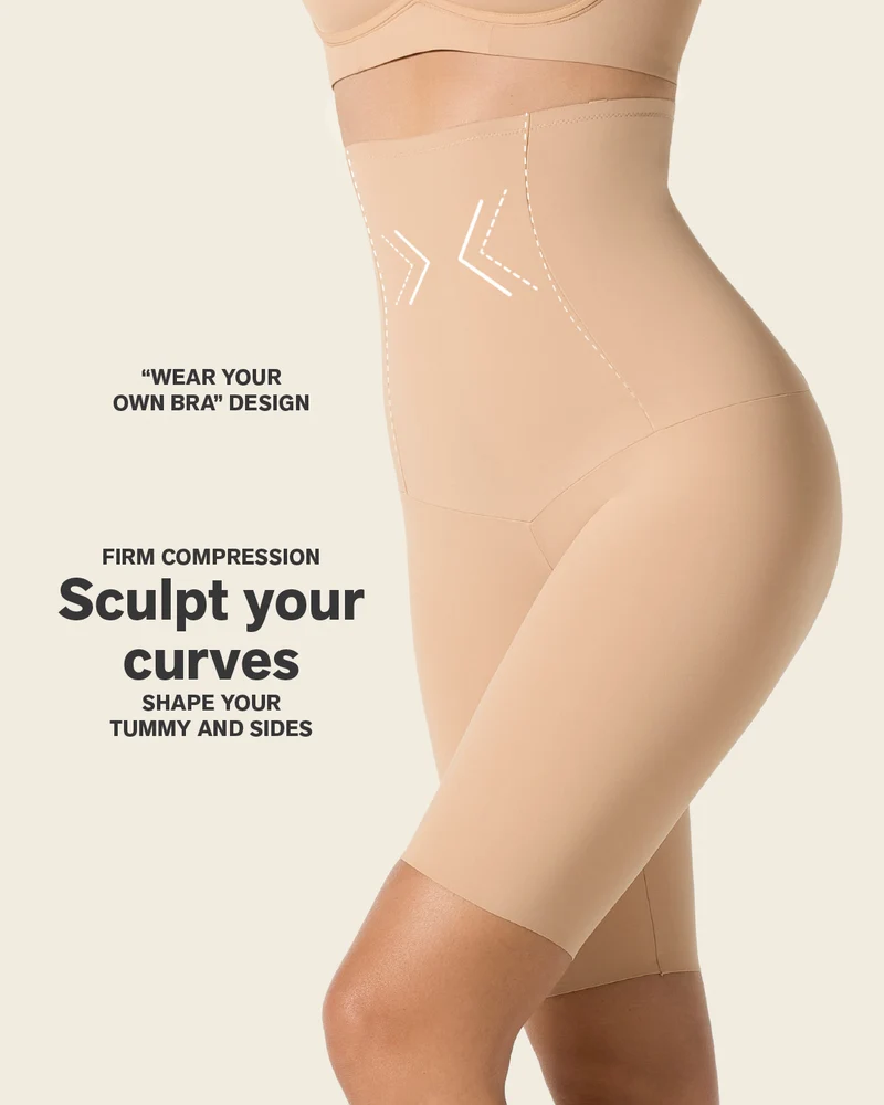 Culotte gainante taille haute avec haut contrôle de l'abdomen et de la taille
