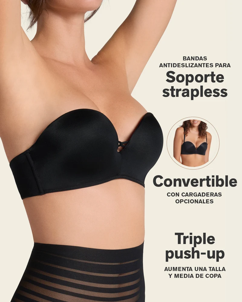 Soutien-gorge WOW rembourré, peut être porté sans bretelles