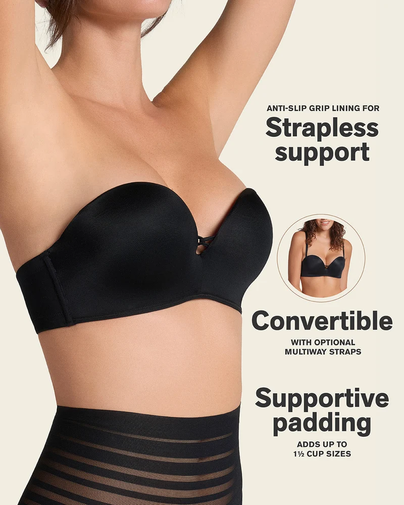 Soutien-gorge WOW rembourré, peut être porté sans bretelles