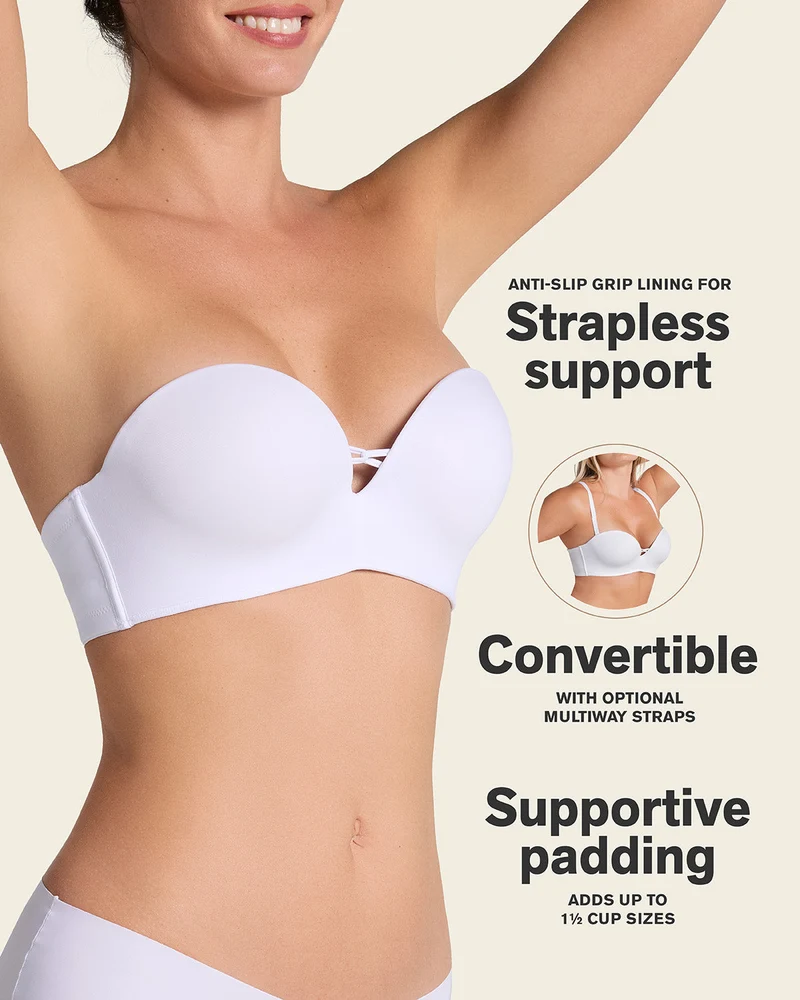 Soutien-gorge WOW rembourré, peut être porté sans bretelles
