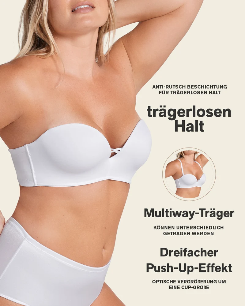 Soutien-gorge WOW rembourré, peut être porté sans bretelles