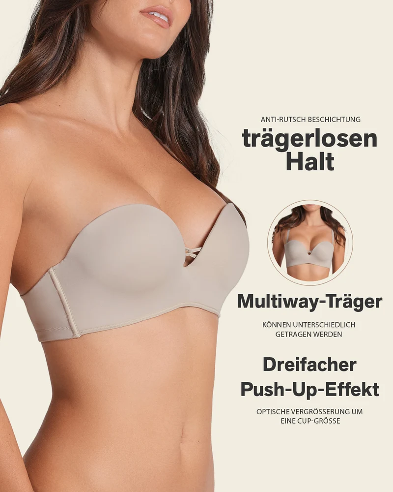 Soutien-gorge WOW rembourré, peut être porté sans bretelles