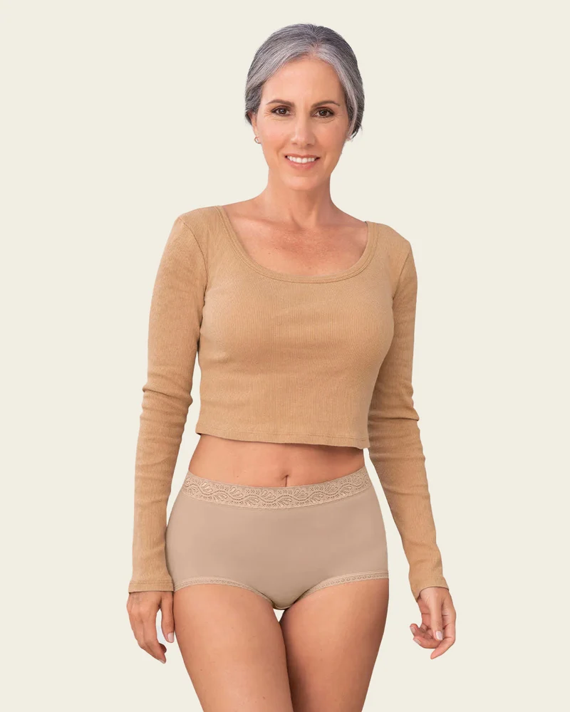Pack de 3 culottes confortables à coupe classique et à couvrance complète