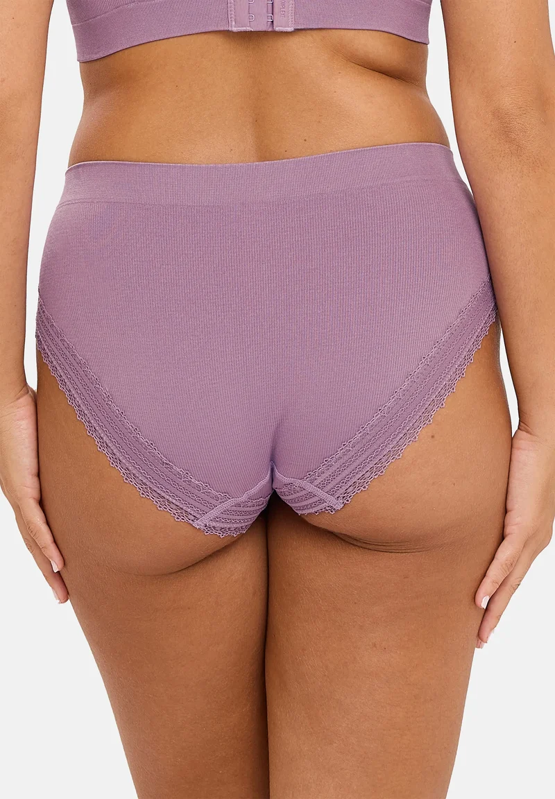 Lot de 3 slips Agathe Rose Nordique, Vert Emeraude et Violet Rhapsodie