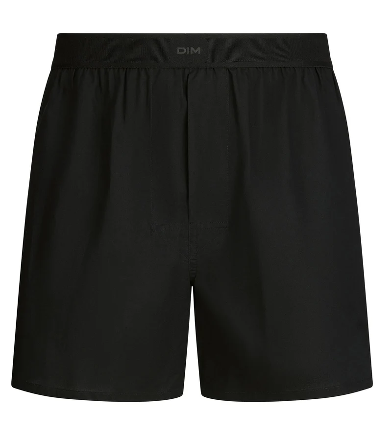 Boxer Ample Homme Coton Noir Signature
