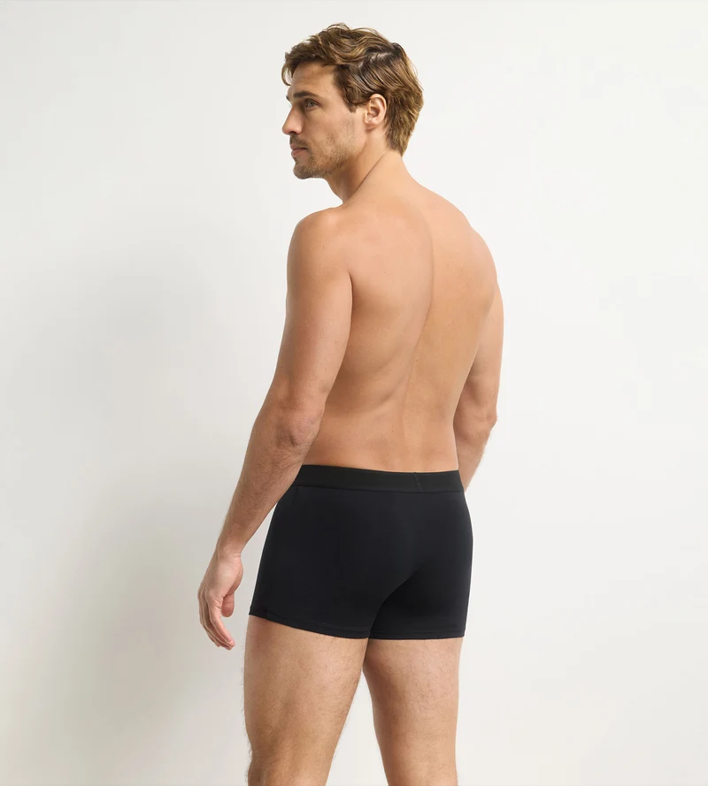 Boxer Homme Coton Supima® Noir Signature