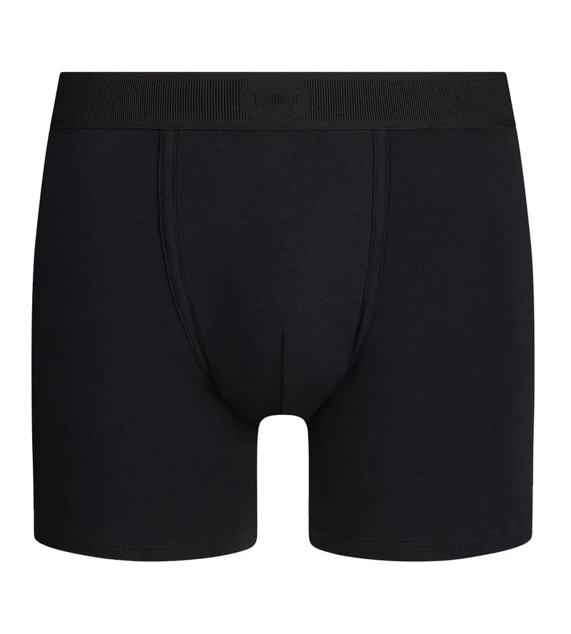 Boxer Long Homme Coton Supima® Noir Signature