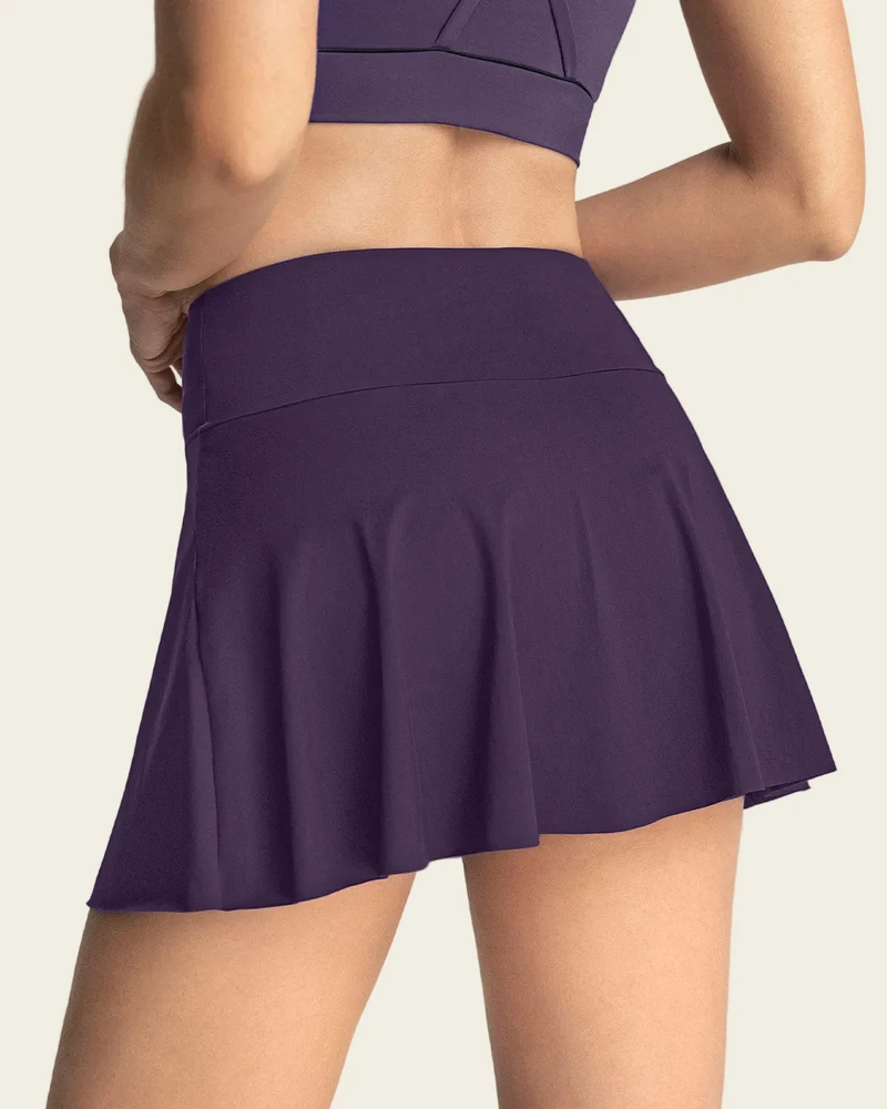 Jupe de sport avec short interne avec poche