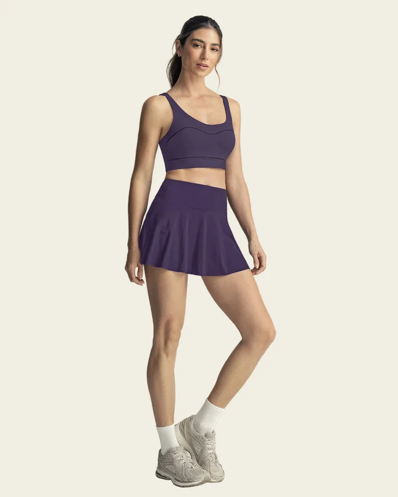 Jupe de sport avec short interne avec poche