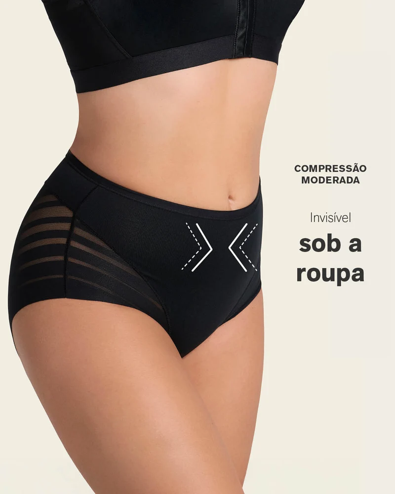 Pack de 2 culottes gainantes classiques avec contrôle modéré de l'abdomen