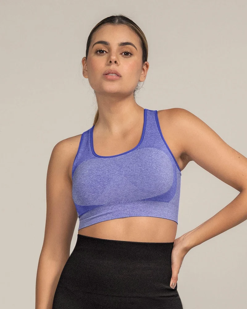 Haut sans coutures double face avec maintien de la poitrine