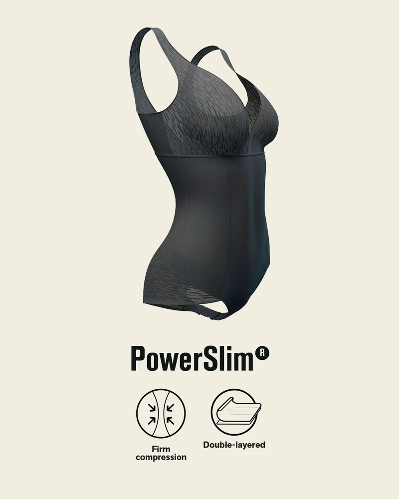 Body avec contrôle du ventre avec bralette intégrée