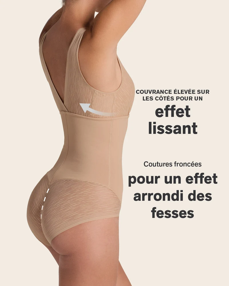 Body avec contrôle du ventre avec bralette intégrée