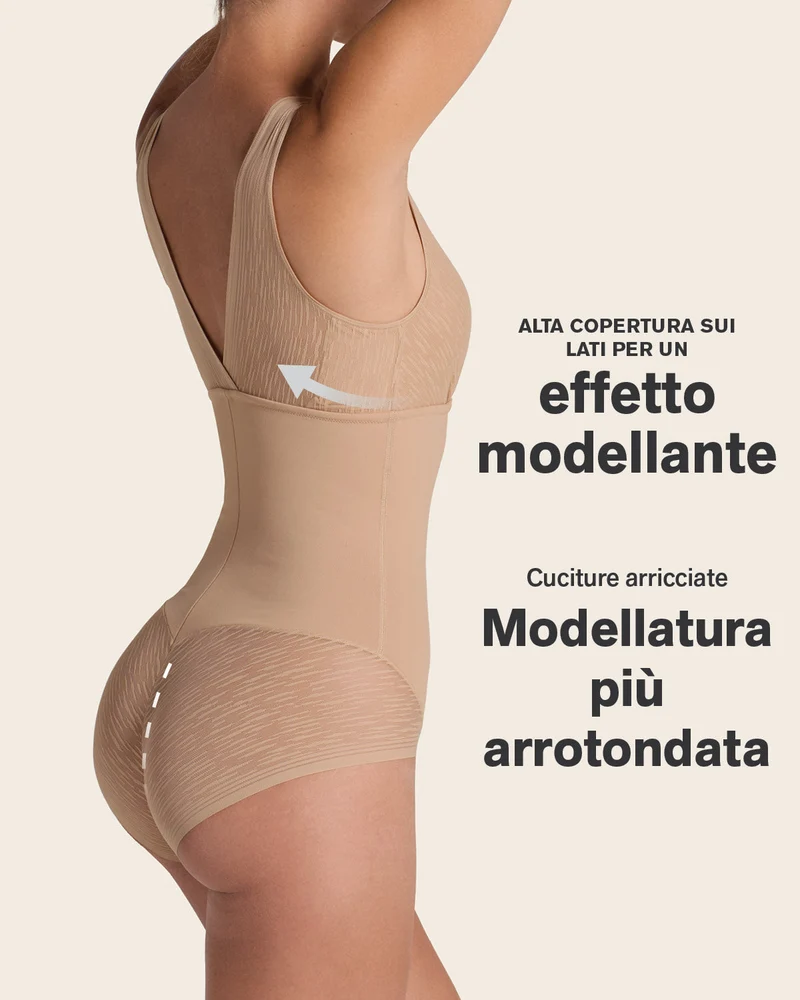 Body avec contrôle du ventre avec bralette intégrée