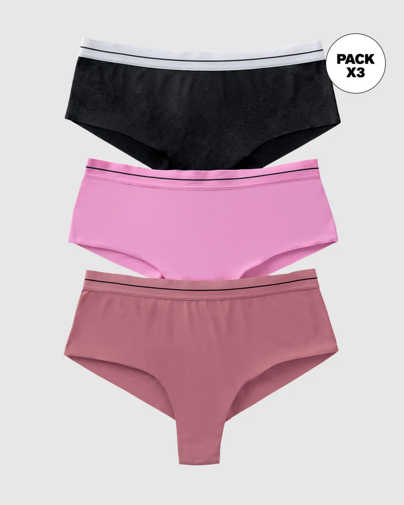 Pack de 3 culottes coquines ultra-confortables