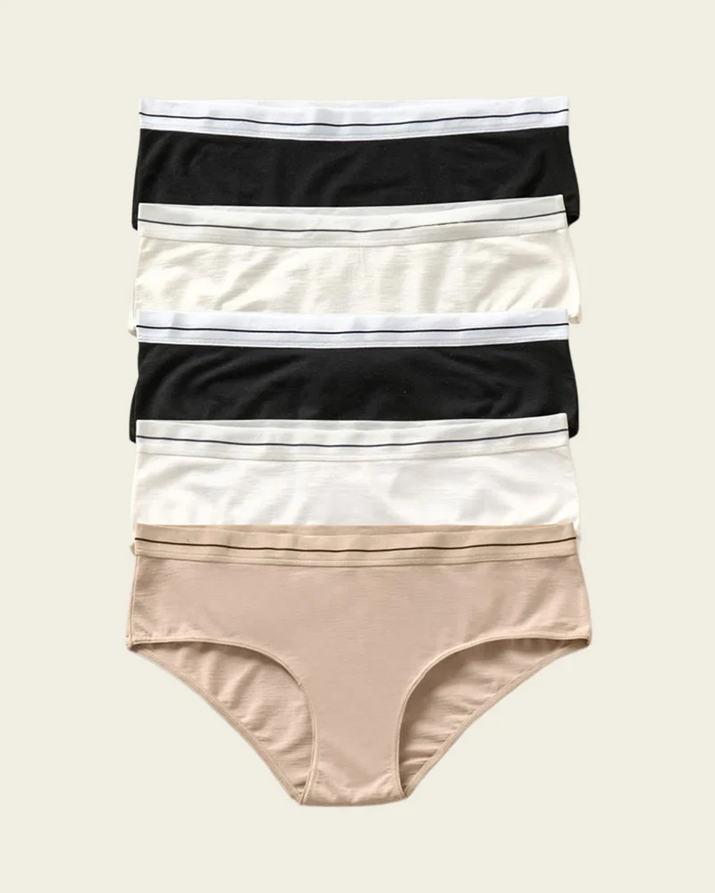 Pack de 5 culottes hipster
