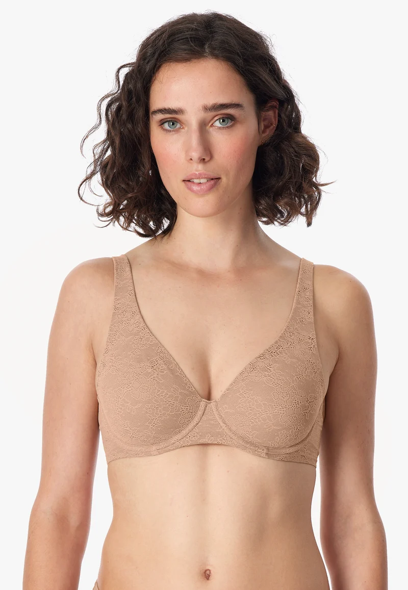 Bügel-BH mit Spitze Beige - Air