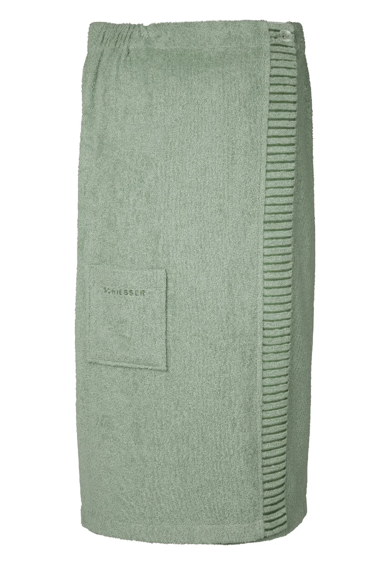 Saunatuch mit Knöpfen 80x130 cm Mint - SCHIESSER Home