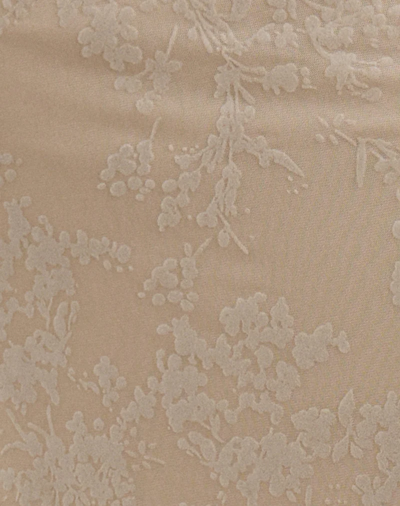 Jupe longue Franda, couleur « Moss Petal Coconut Milk »