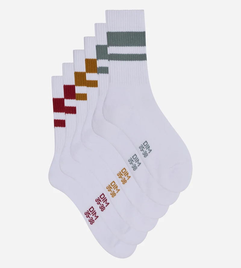 Lot de 3 chaussettes femme coton EcoDIM Sport