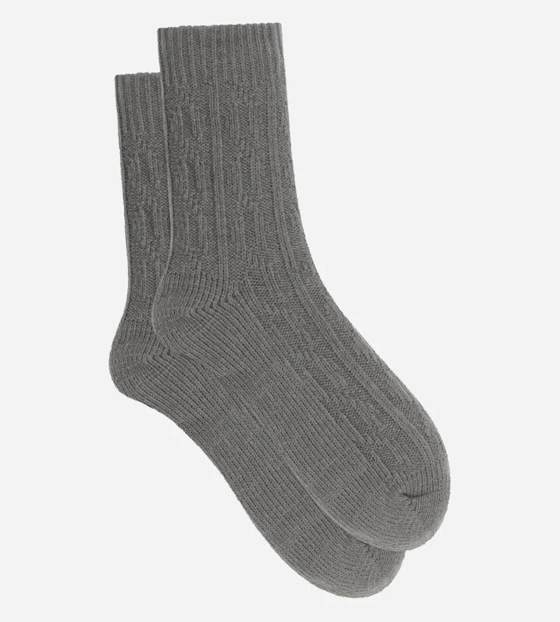 Chaussettes polaires femme gris acier Cocoon
