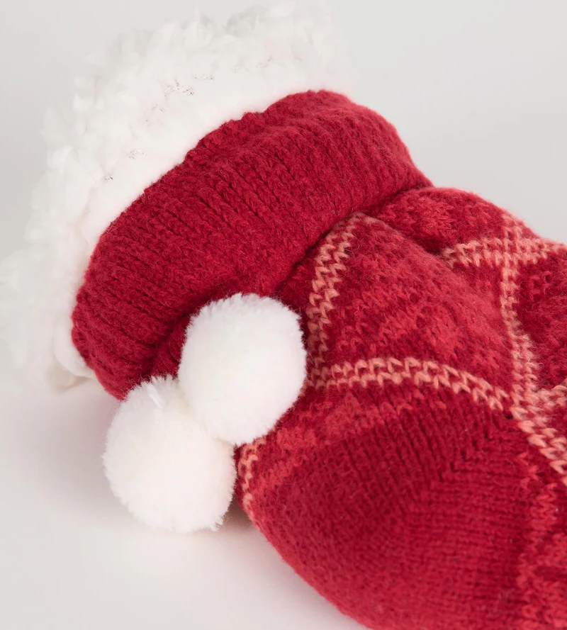 Chaussettes femme rouge casual Cocoon