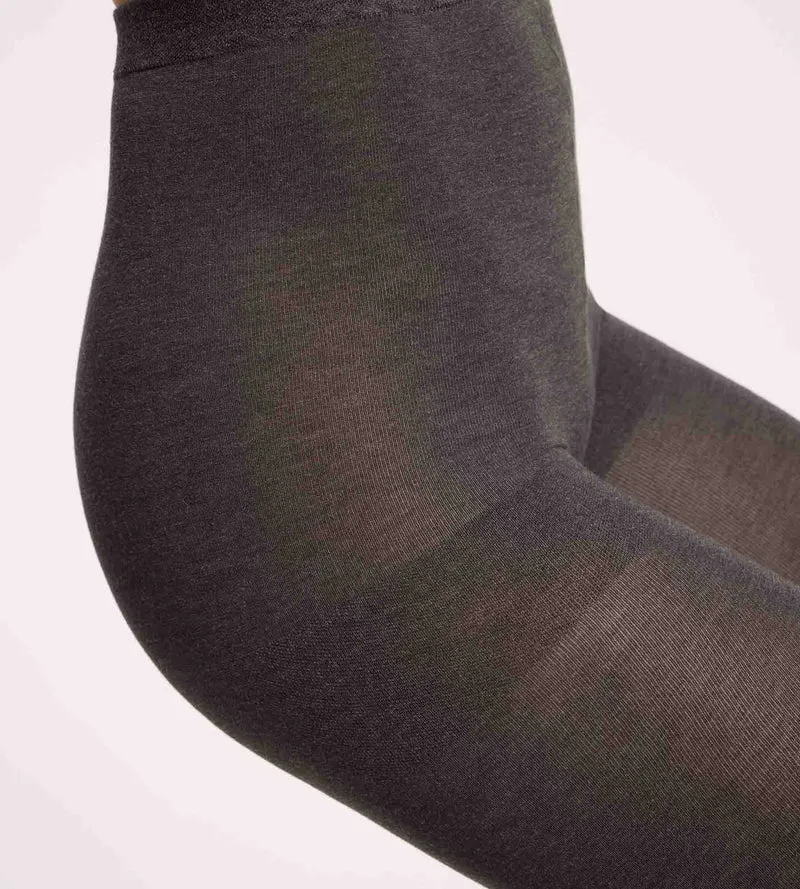 Collant chaud effet laine gris foncé 115D Thermo