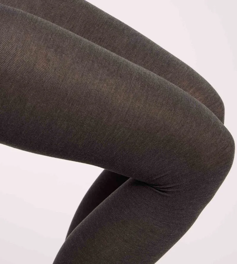 Collant chaud effet laine gris foncé 115D Thermo