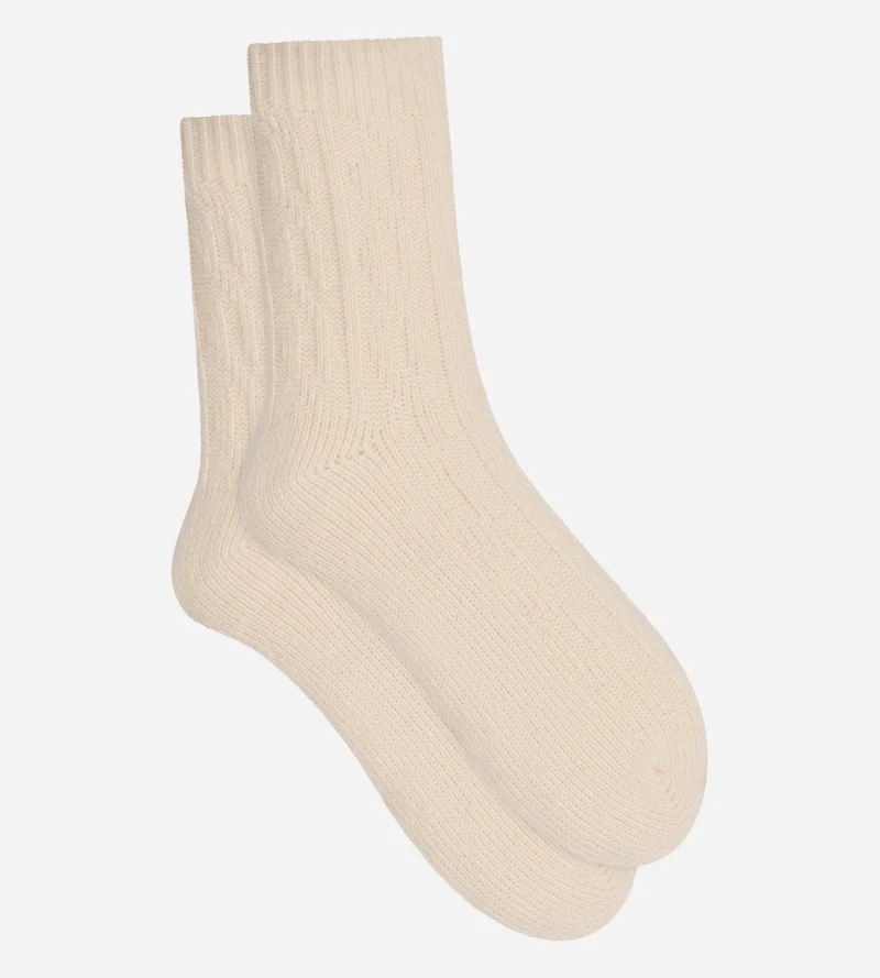 Chaussettes polaires femme ivoire Cocoon