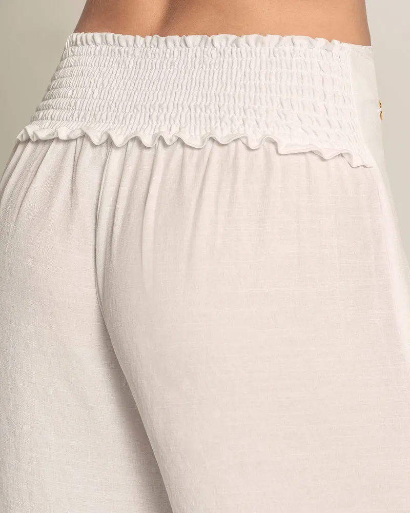 Pantalon de plage couvrant en coton biologique et rayonne