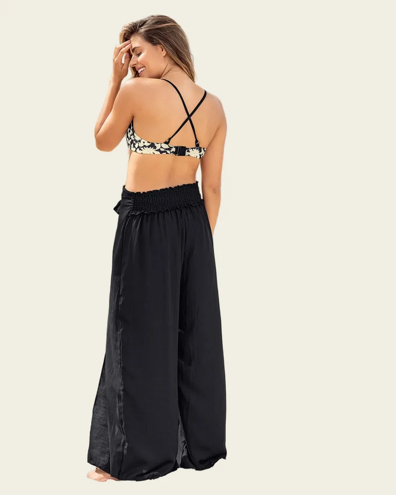 Pantalon de plage couvrant en coton biologique et rayonne