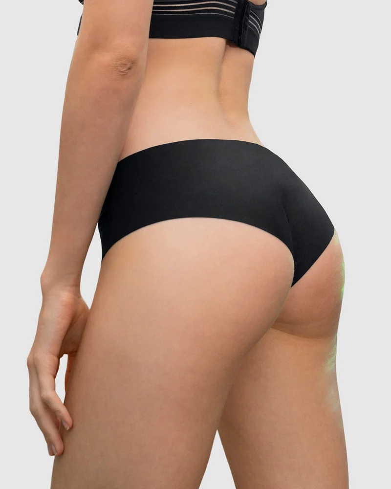 Pack de 2 culottes hipster avec des coutures contrastées décoratives