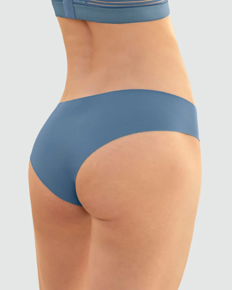 Pack de 2 culottes hipster avec des coutures contrastées décoratives