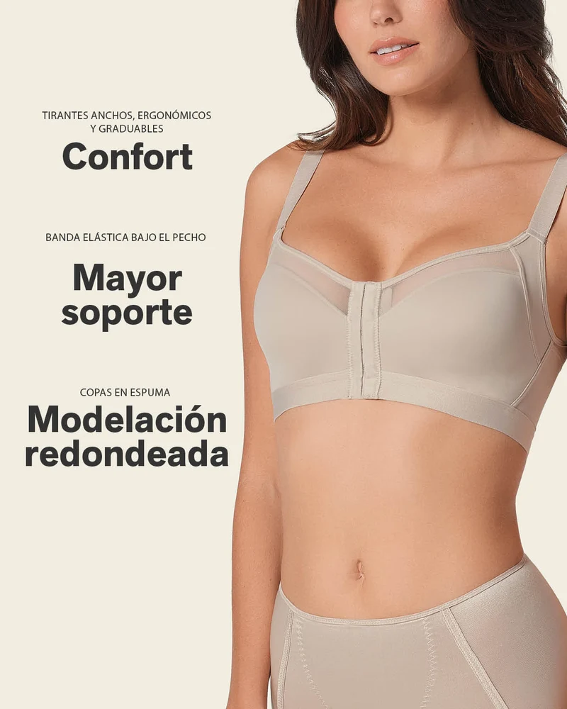 Soutien-gorge correcteur de posture avec coques en mousse