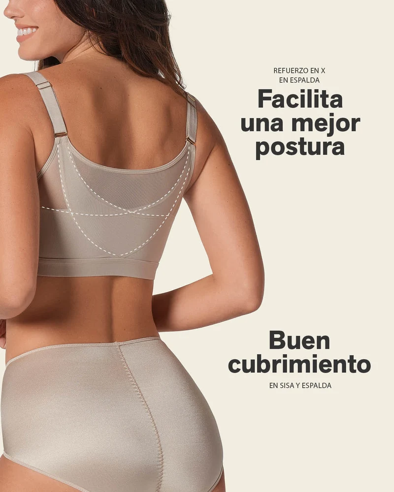 Soutien-gorge correcteur de posture avec coques en mousse