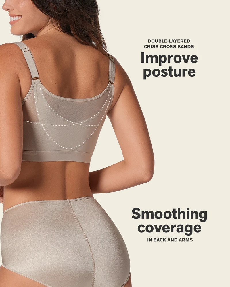 Soutien-gorge correcteur de posture avec coques en mousse
