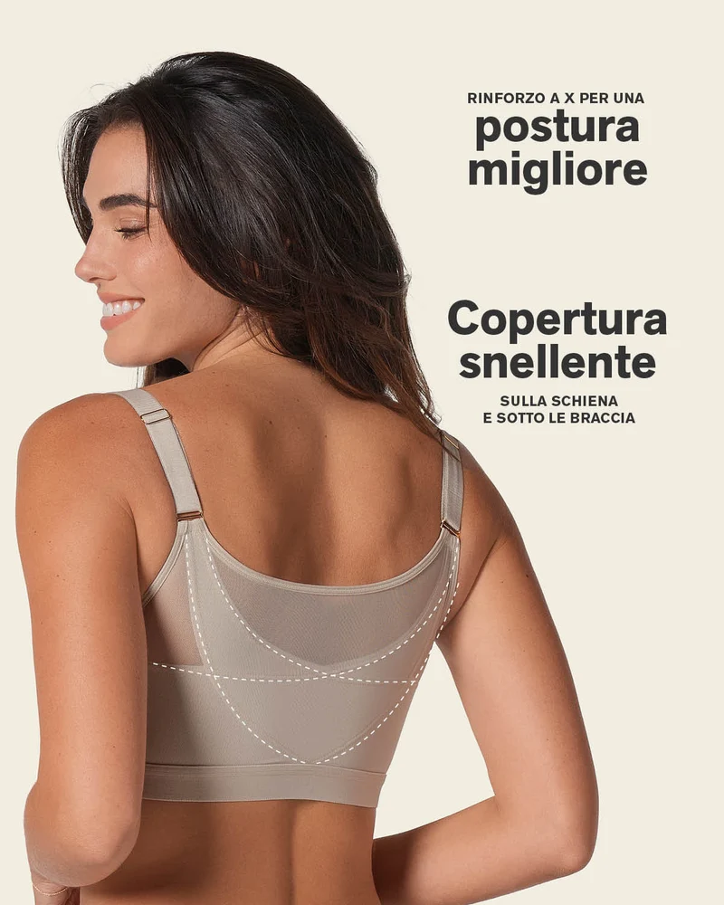 Soutien-gorge correcteur de posture avec coques en mousse