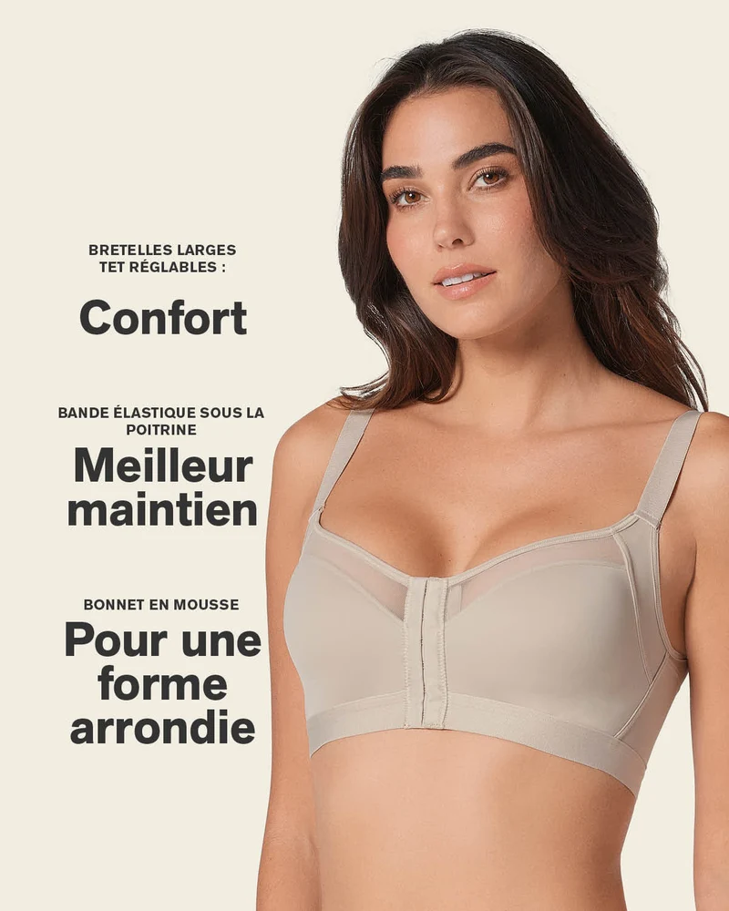Soutien-gorge correcteur de posture avec coques en mousse