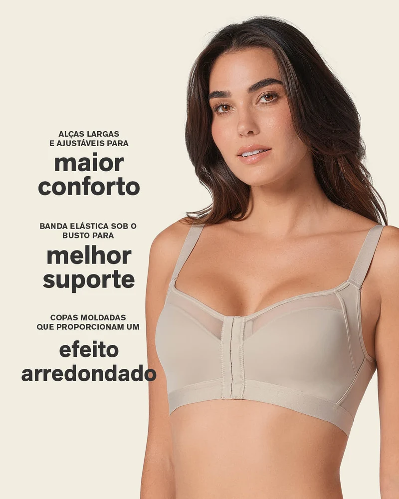 Soutien-gorge correcteur de posture avec coques en mousse