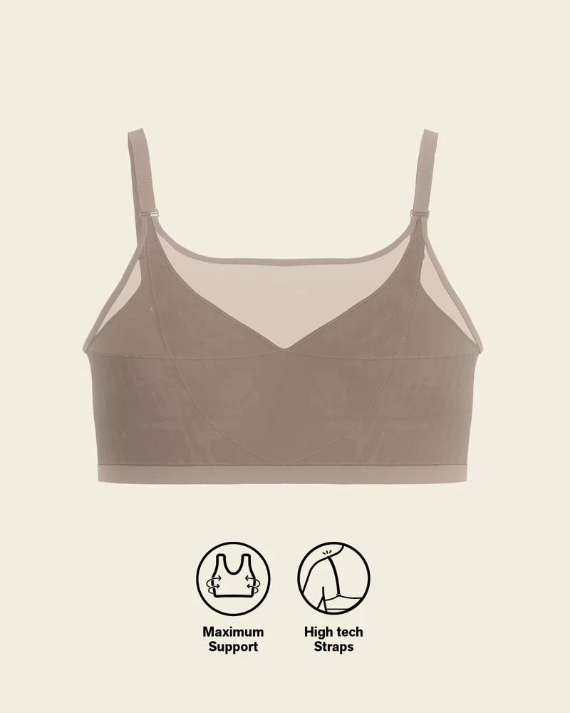 Soutien-gorge correcteur de posture avec coques en mousse