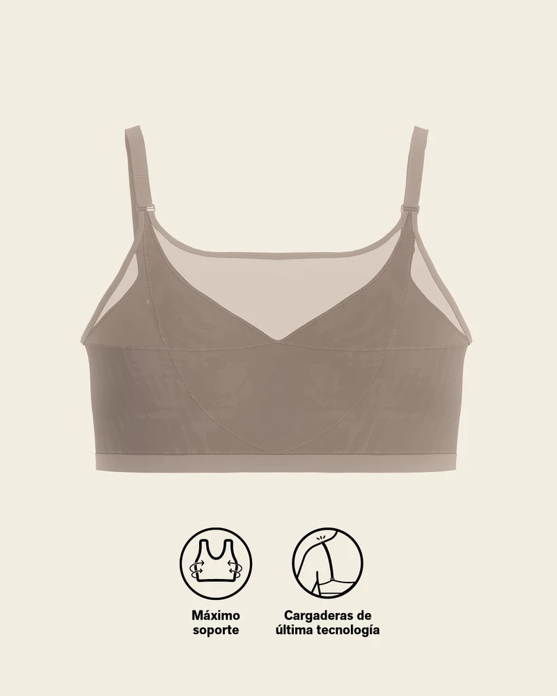 Soutien-gorge correcteur de posture avec coques en mousse