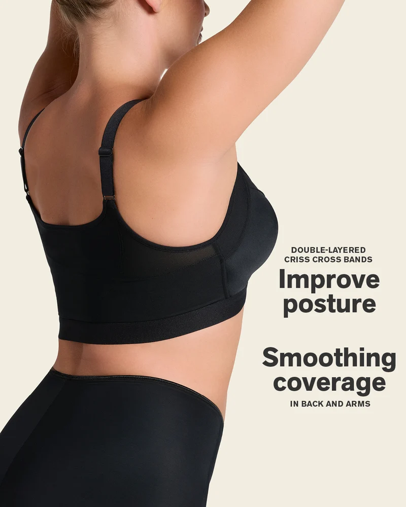 Soutien-gorge correcteur de posture avec coques en mousse
