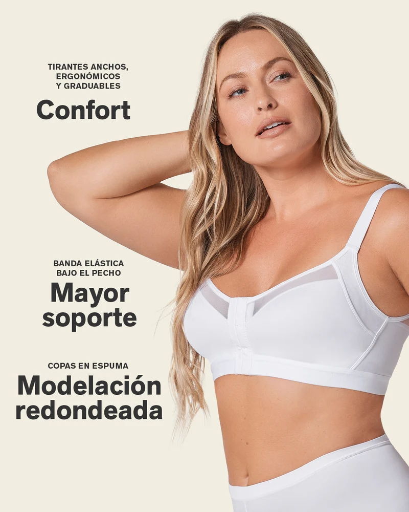 Soutien-gorge correcteur de posture avec coques en mousse