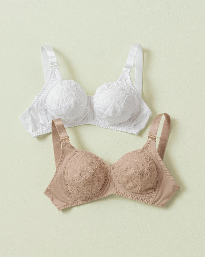Soutien-gorge élégant sans armatures pour une couvrance et un soutien accrus