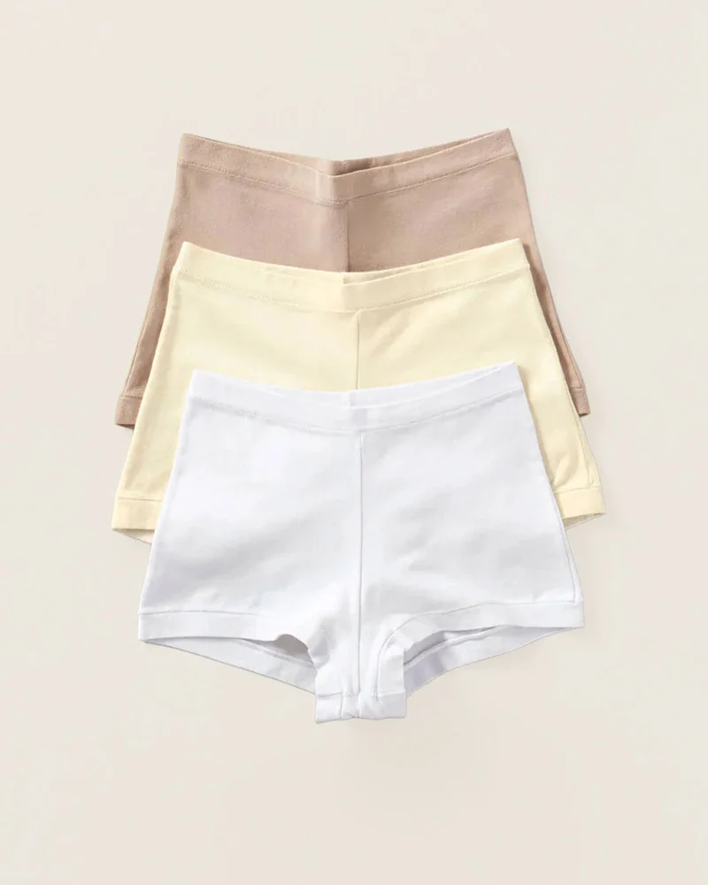 3 boxers avec une excellente couverture des hanches et de l'abdomen