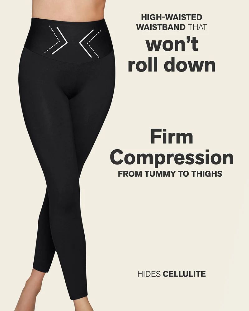 Legging de contrôle avec short intérieur pour un effet fesses liftées