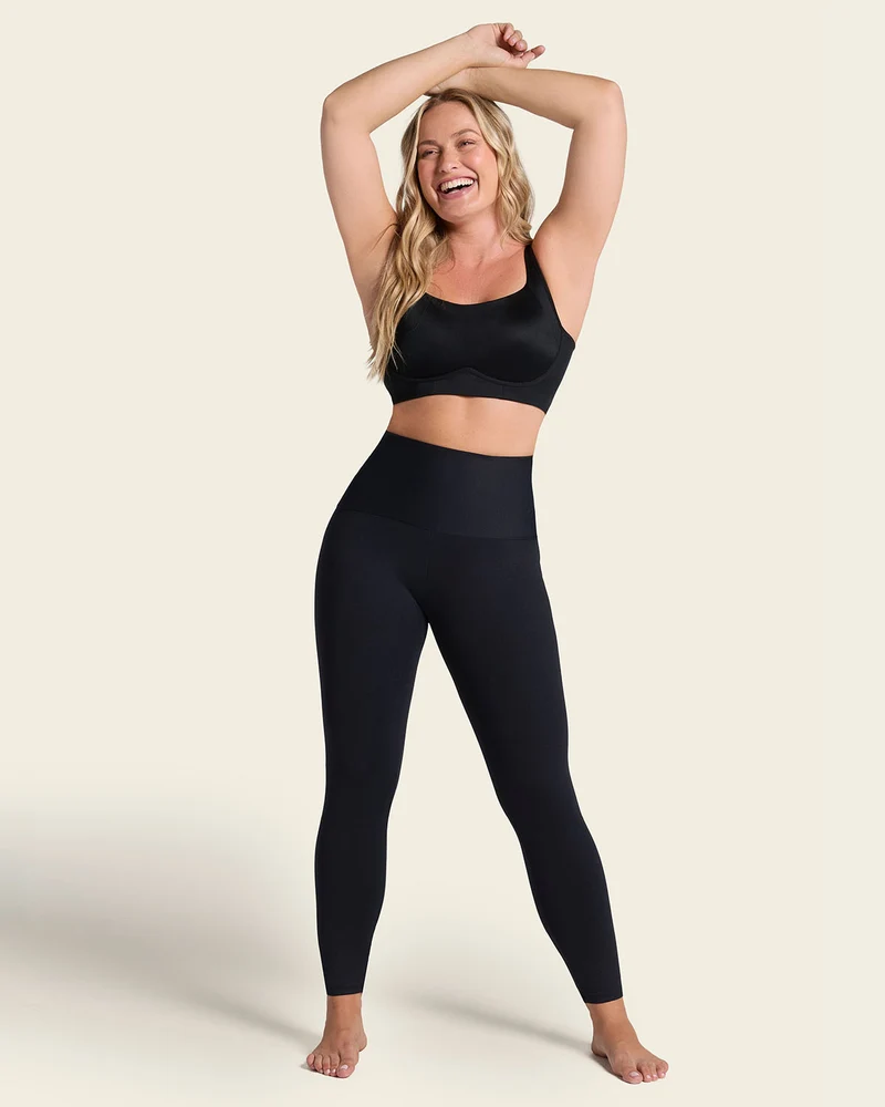 Legging de contrôle avec short intérieur pour un effet fesses liftées
