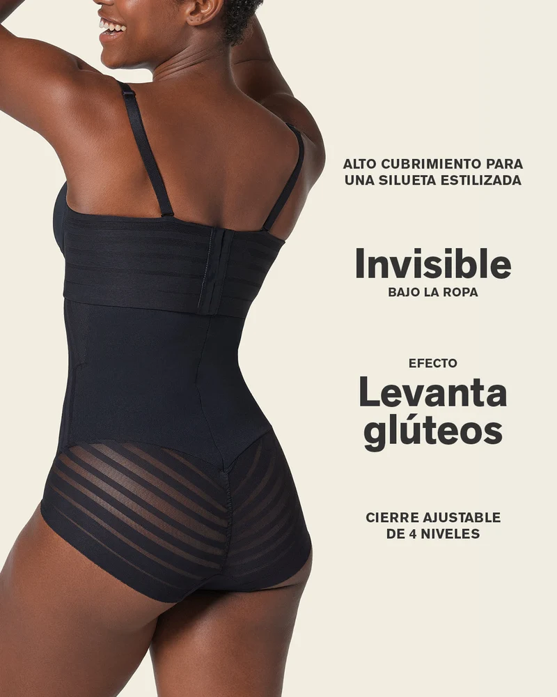 Culotte gainante sans contrôle avec bandes en dentelle
