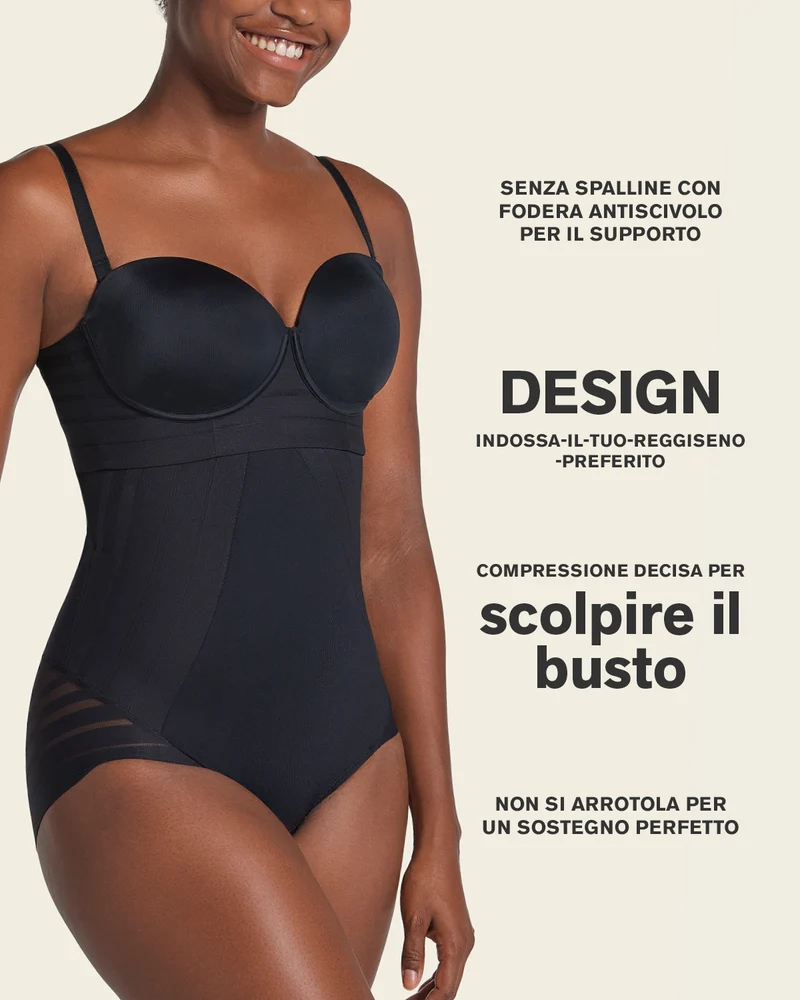 Culotte gainante sans contrôle avec bandes en dentelle