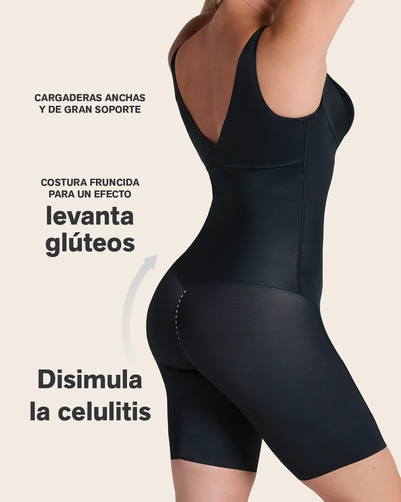 Body à poitrine ouverte ultra-léger avec compression modérée